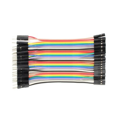 40 x Dupont cables female-male 10cm