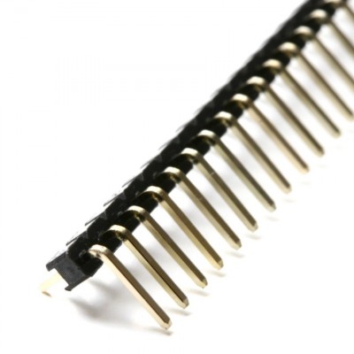 40 x Male Pin header 90 degrees angle