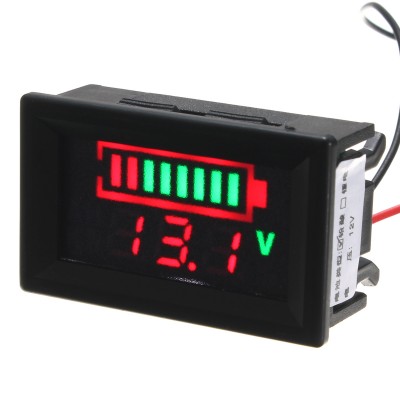 Battery Indicator Voltmeter