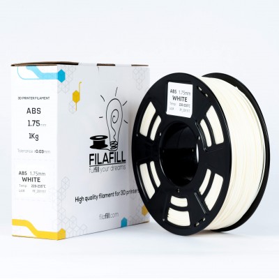 ABS Filament - PREMIUM - White - 1Kg - 1.75mm