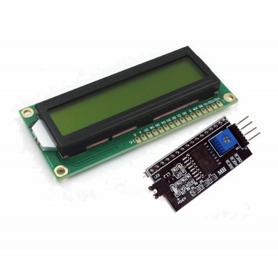 LCD Display 1602 green + i2c adapter