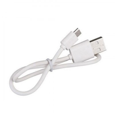 Cablu USB - Micro USB 29 cm - Alb