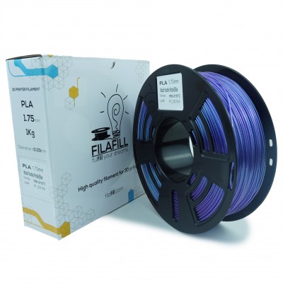 PLA Filament - PREMIUM - Mirror Chrome Blue/Purple- 1Kg - 1.75mm