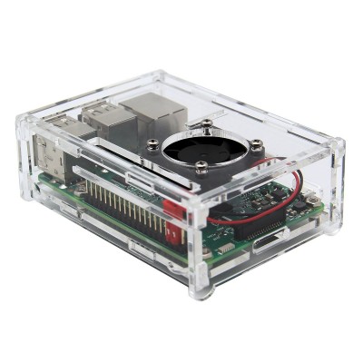 Raspberry Pi 3 case - acryl with fan