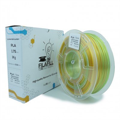 PLA Filament - PREMIUM - Mirror Chrome Gold/Green- 1Kg - 1.75mm