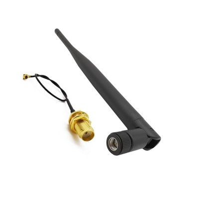 2.5 Ghz 5 dBi antenna + IPX to RP-SMA cable