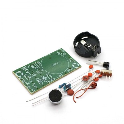 FM Frequency Modulation Wireless Microphone Module DIY Kit FM Transmitter Board Parts Kits Simple Electronic Production Suite