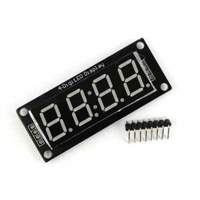 4-Digit LED 0.56 Display Tube (decimal) 7-Segments Blue TM1637 Clock Double Dots Module Size 0.56 Inch For Arduino